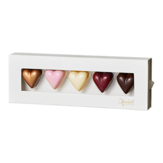 Xocolatl – Fyldte hjerter i chokolade 5stk
