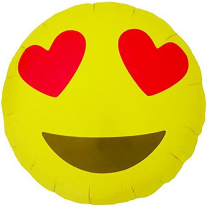 Emoji med hjerte øjne