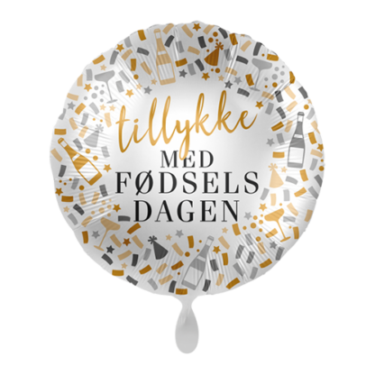 Tillykke med fødselsdagen konfetti & champagne