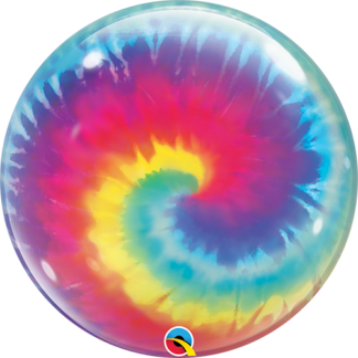 Tie dye swirls bubble