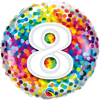 8 år konfetti