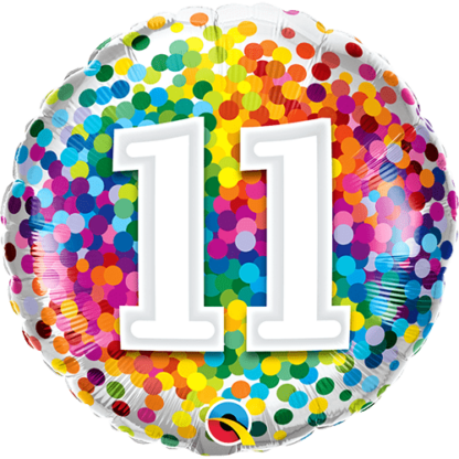 11 år konfetti