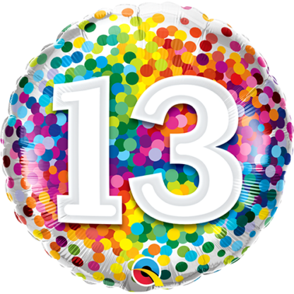 13 år konfetti