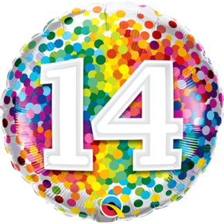 14 år konfetti
