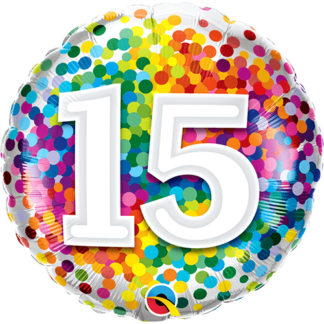 15 år konfetti