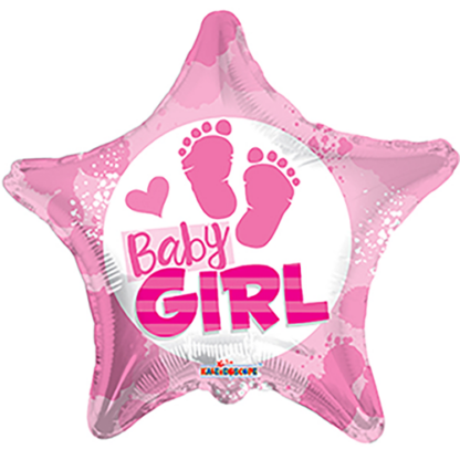 Baby girl footprints