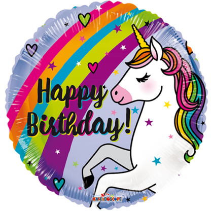 Birthday unicorn & rainbow