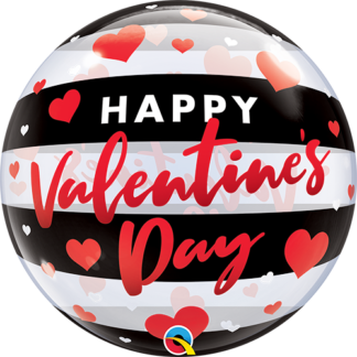 Valentine's Day Black Stripes