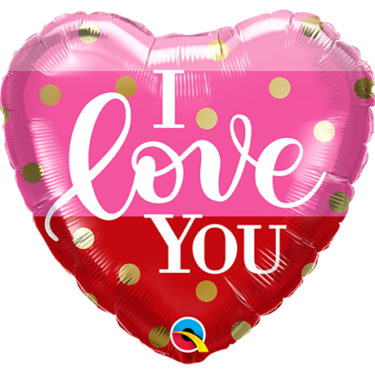 I Love You Gold Dots