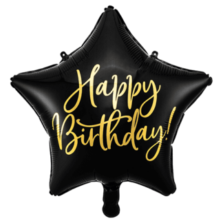 Sort stjerne happy birthday