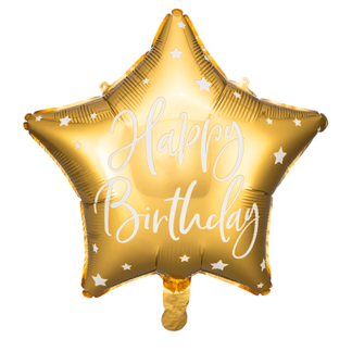 Guld stjerne happy birthday