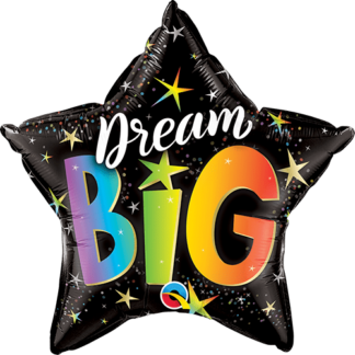 Dream big rainbow stars