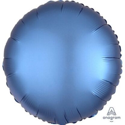 Rund folie ballon - azurblå