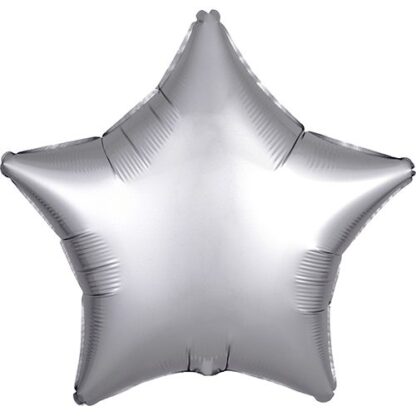 Stjerne folie ballon - sølv