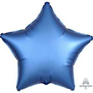 Stjerne folie ballon - azurblå