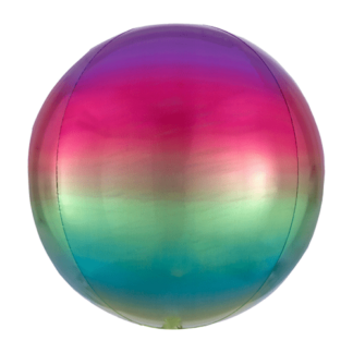 Ombré rainbow orbz ballon 38x40cm