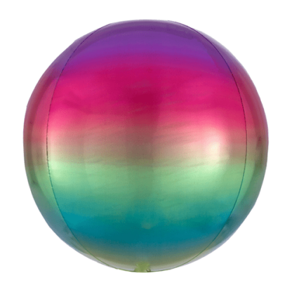 Ombré rainbow orbz ballon 38x40cm