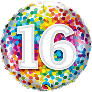 16 år konfetti