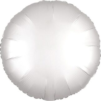 Rund folie ballon - hvid