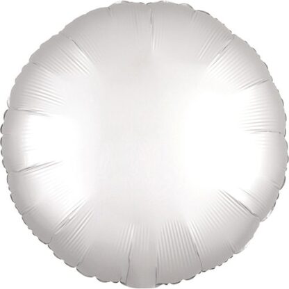 Rund folie ballon - hvid