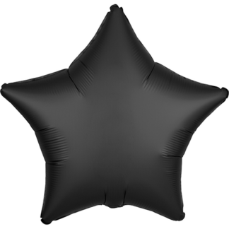 Folie stjerne – satin sort