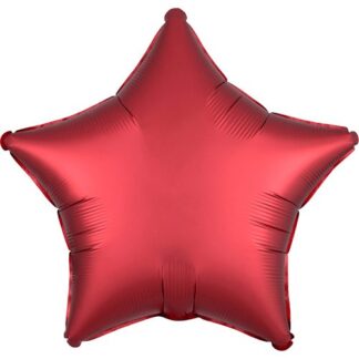 Stjerne folie ballon - Rød
