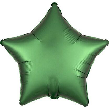 Stjerne folie ballon - smaragd grøn