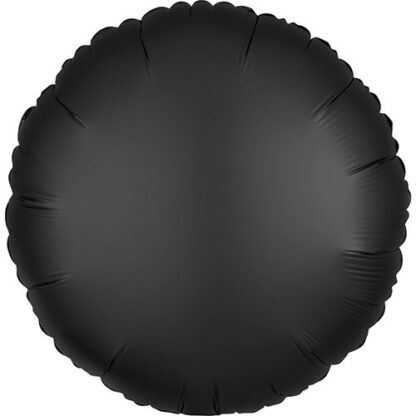Rund folie ballon - sort