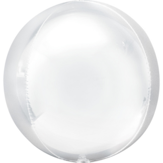 Hvid orbz ballon 38x40cm