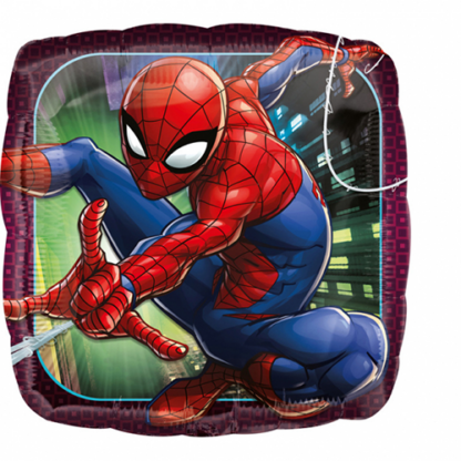 Spiderman firkantet ballon
