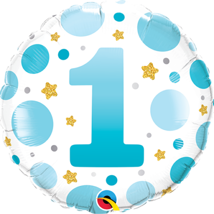 Blå prikker 1 år