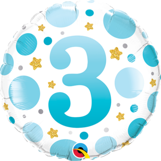 Blå prikker 3 år