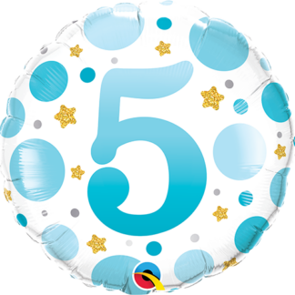 Blå prikker 5 år