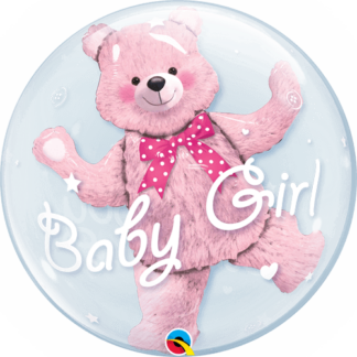 Baby girl pink bear
