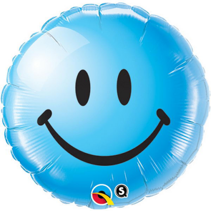 Blå smiley