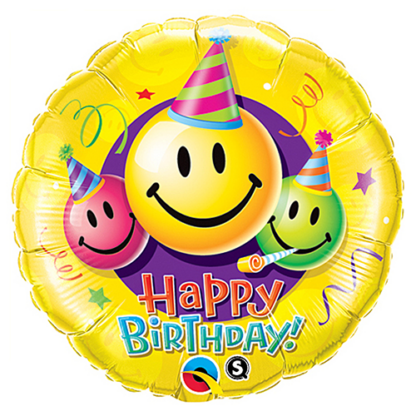Birthday smiley faces