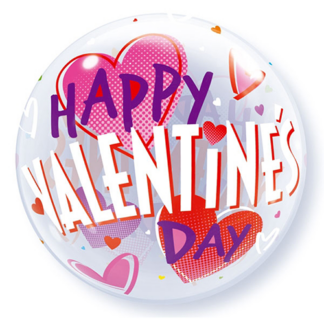 Happy valentine bubble