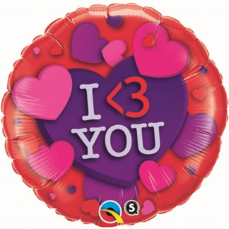 I <3 YOU folie ballon