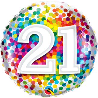 21 år konfetti