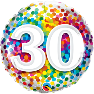 30 år konfetti