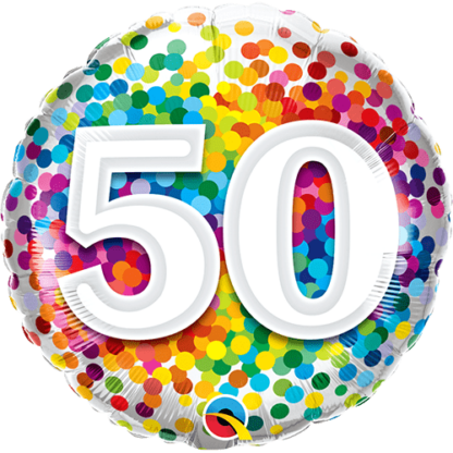 50 år konfetti