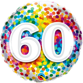 60 år konfetti