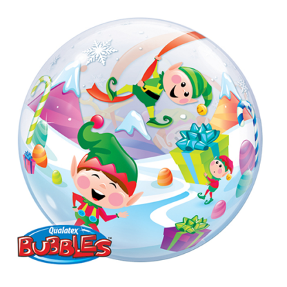Merry elves bubble ballon