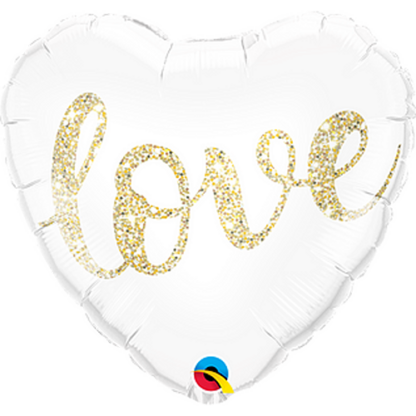 Love glitter gold