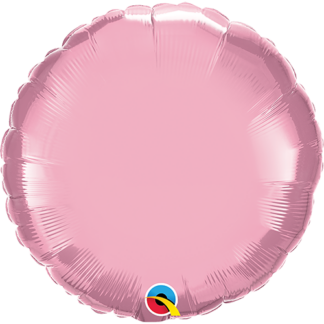 Rund folie ballon lyserød