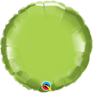 Lime grøn rund folie ballon