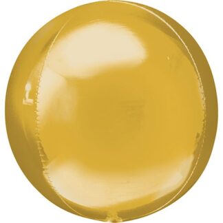 Guld orbz ballon 38x40cm