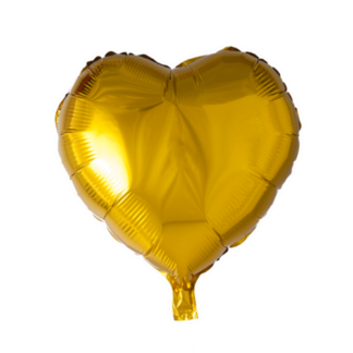 Folieballon hjerte guld