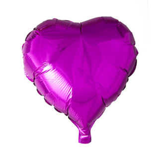 Folieballon hjerte hot pink