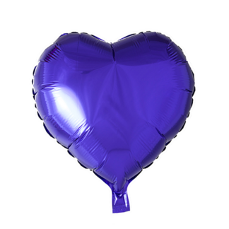 Folieballon hjerte lilla